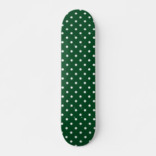 Skateboard van Green Polka Dots