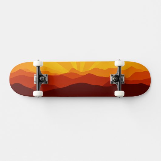 Skateboard van het landschapslandschap van de Suns (Horizontaal)