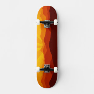Skateboard van het landschapslandschap van de Suns