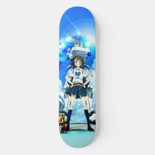 skateboard van het levende meisje
