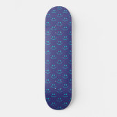 Skateboard van het type Blue and Turquoise Smile (Voorkant)
