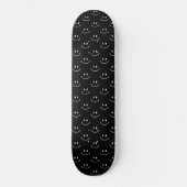 Skateboard van het zwarte en witte Smile Pattern (Voorkant)