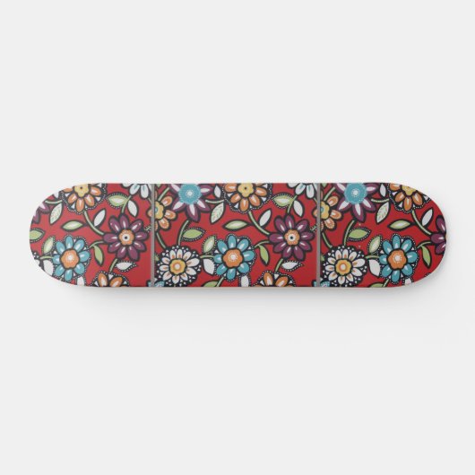 skateboard van hippie flower (Horizontaal)