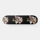 Skateboard van Hipster Statue (Horizontaal)