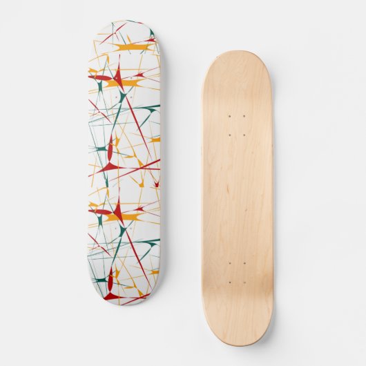 Skateboard van kleurrijke Splatter (Voorkant)
