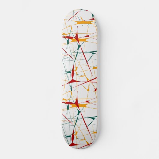 Skateboard van kleurrijke Splatter (Voorkant)