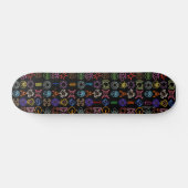 skateboard van kosmische symbolen (Horizontaal)