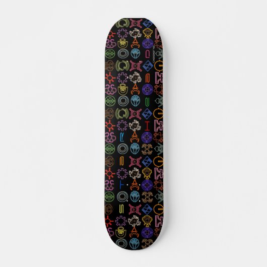 skateboard van kosmische symbolen (Voorkant)