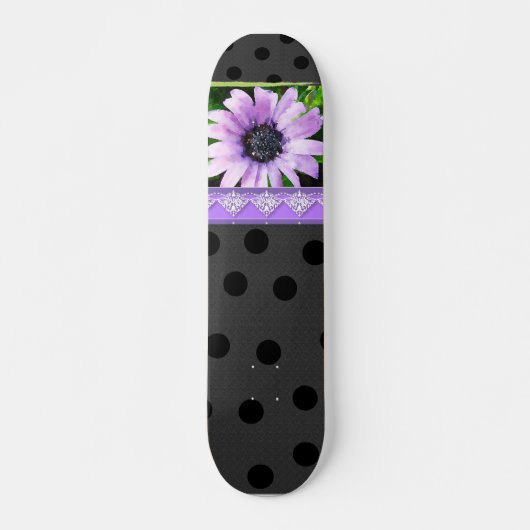 skateboard van lavendel en kant (Voorkant)