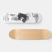 Skateboard van leder en lammeren (Horizontaal)
