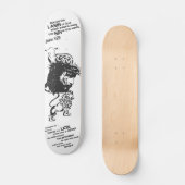 Skateboard van leder en lammeren (Voorkant)