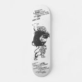 Skateboard van leder en lammeren (Voorkant)