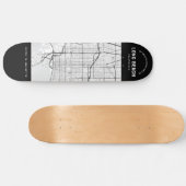 Skateboard van Long Beach City Map (Horizontaal)