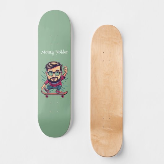Skateboard van Monty Nolder (Voorkant)