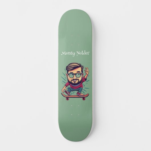 Skateboard van Monty Nolder (Voorkant)