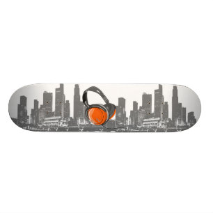 skateboard van muziekstad