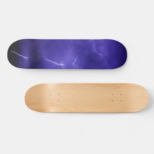 Skateboard van Paarse Sky Lightning (Horizontaal)