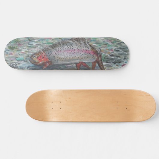 Skateboard van regenboogforel (Horizontaal)