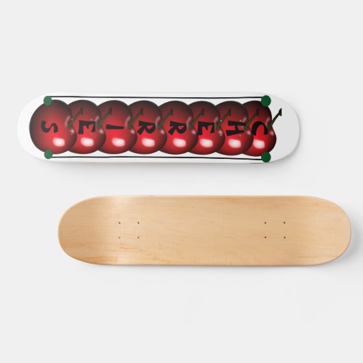 Skateboard van Super Cool Cherries (Horizontaal)