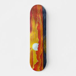 Skateboard van surf voor Pacifische zeezonsonderze