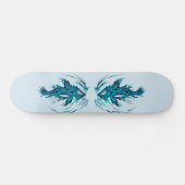 Skateboard van Turquoise Shark Tattoo (Horizontaal)