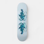Skateboard van Turquoise Shark Tattoo (Voorkant)