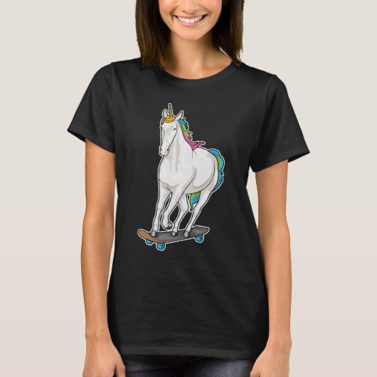 Skateboard van Unicorn T-shirt (Voorkant)
