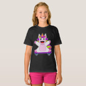 Skateboard van Unicorn T-shirt (Voorkant volledig)