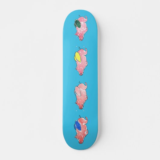 Skateboard van vliegende varkens (Voorkant)