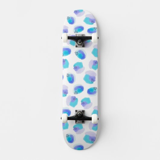 Skateboard van waterverf-penseelstreken (Voorkant)