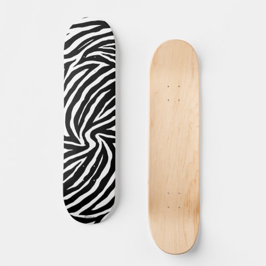 Skateboard van wolzebra Stripes (Voorkant)