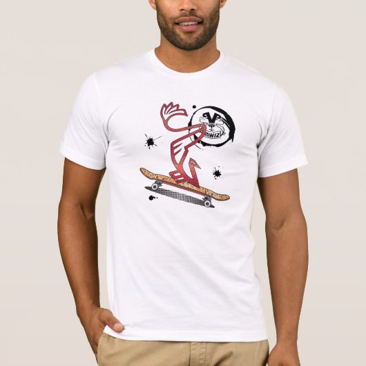 Skateboard Vanbird Spot T-shirt (Voorkant)