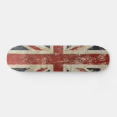 Skateboard - Vintage Vervagende Union Jack Vlag (Horizontaal)