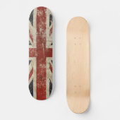 Skateboard - Vintage Vervagende Union Jack Vlag (Voorkant)