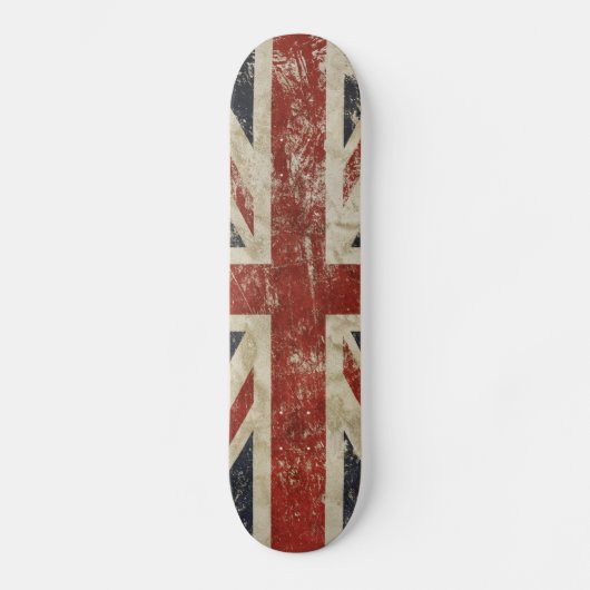 Skateboard - Vintage Vervagende Union Jack Vlag (Voorkant)