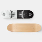 Skateboard vlindernacht hoofd grafiek (Horizontaal)