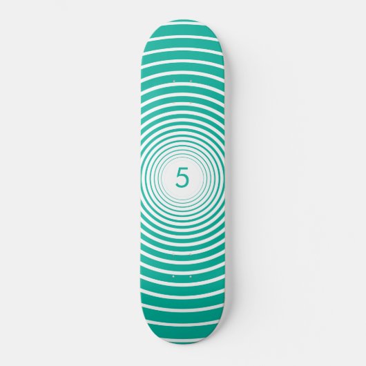 Skateboard voor aangepaste kleurencirkels - Uw pag (Voorkant)