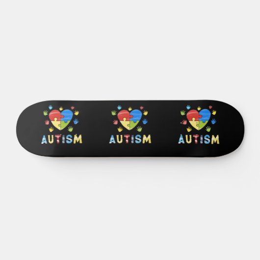 skateboard voor bewustmaking van autisme (Horizontaal)