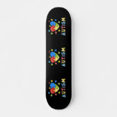 skateboard voor bewustmaking van autisme (Voorkant)