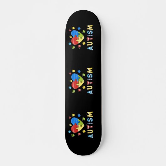 skateboard voor bewustmaking van autisme (Voorkant)