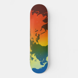 Skateboard voor dag- en nachtvluchten voor wereldk