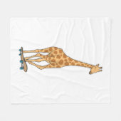 Skateboard voor Giraffe Fleece Deken (Voorkant (Horizontaal))