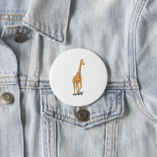 Skateboard voor Giraffe Ronde Button 7,6 Cm (In situ)
