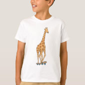 Skateboard voor Giraffe T-shirt (Voorkant)