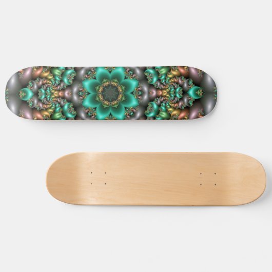 skateboard voor groene bloem (Horizontaal)