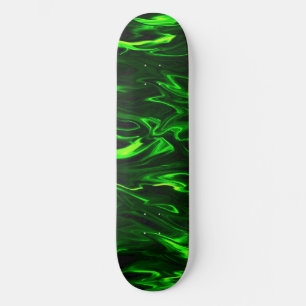Skateboard voor groene vlamgolven