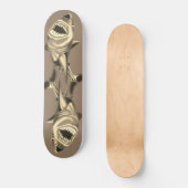 Skateboard voor haaien - Aangepaste kleuren (Voorkant)