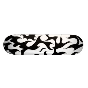 skateboard voor het ontwerp van zwarte en witte br