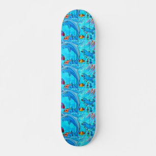 skateboard voor het uitlachen van dolfijnen
