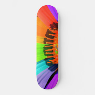 Skateboard voor kleurrijke ventilatoren